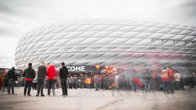 allianz arena before the uefa nations league final 2025